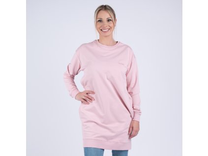 Moniel kojící mikina dlouhá Basic Powder Pink
