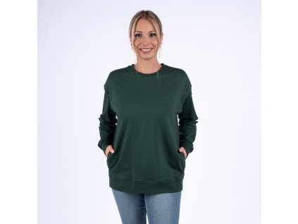 Moniel kojící mikina krátká Basic Dark Green