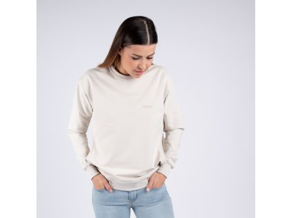 Moniel kojící mikina krátká Basic Light Beige