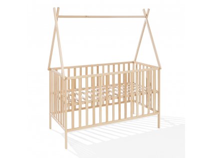 Domečková postýlka pro miminko 120x60 Tipi