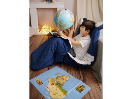 Kinder Hop Spací pytel Dream Catcher Triangles Deep Blue