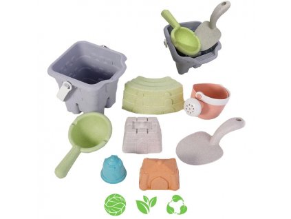 Sada na písek Postav hrad Woopie Green 8 ks šedá