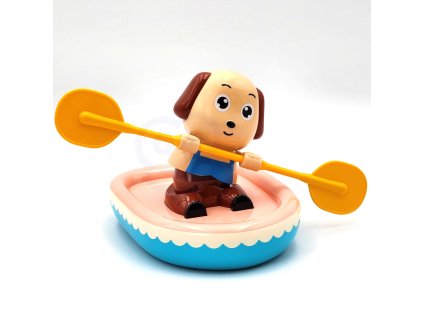 WOOPIE Hračka do vany Natahovací veslovací pes Ponton