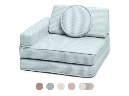 Dětské rozkládací pěnové křeslo a bunker SHAPPY CORDUROY více barev