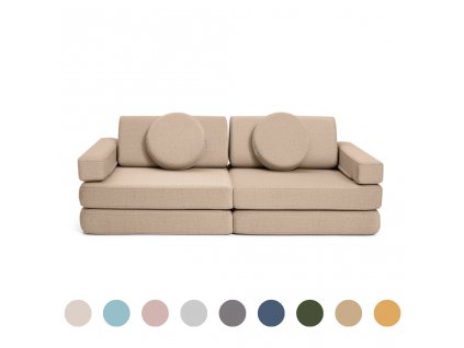 Rozkládací malá dětská pěnová pohovka a bunker SHAPPY PLAY SOFA ORIGINAL MINI více barev