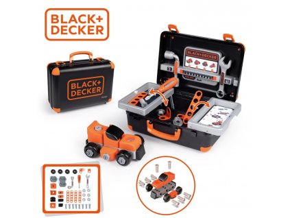 Smoby Black & Decker kufřík s nářadím a autíčkem