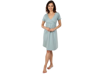 Moniel košilka/šaty kojící Pastel mintová