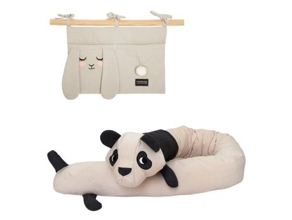 Sada mantinelu a kapsáře do postýlky zvířátka králík a panda Roommate