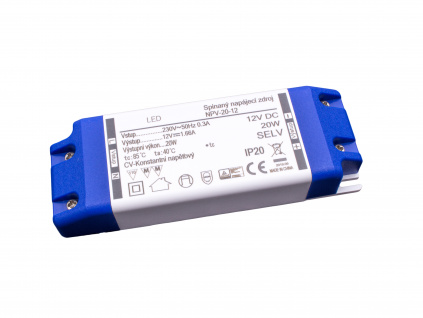 trafo pro LED NPV 12V/1,67A/20W