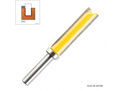 fréza stopková GUZ 02-04708  ø14x50,8 s horním ložiskem