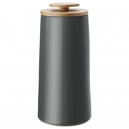 Vorratsdose EMMA 1,2 l, dunkelgrau, Steingut, Stelton