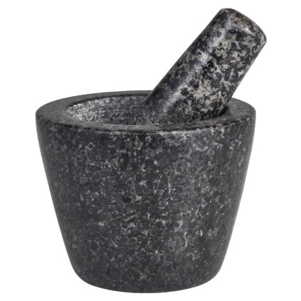 Mörser mit Stößel DORCESTER 10cm, schwarz, granit, Cole & Mason