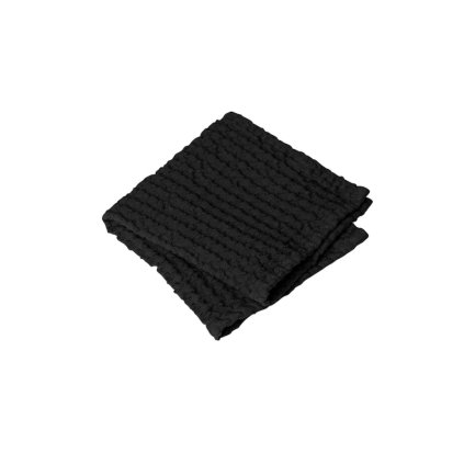 Handtuch CARO, 2er-Set, 30 x 30 cm, schwarz, Blomus