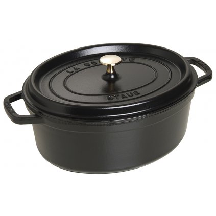 Cocotte 4,25 l, schwarz, Gusseisen, Staub