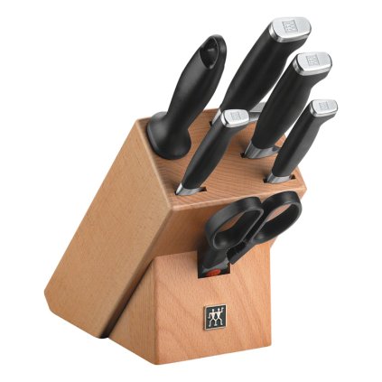 Messerset TWIN FOUR STAR II, 7-teilig, mit Wetzstahl und Schere, Zwilling