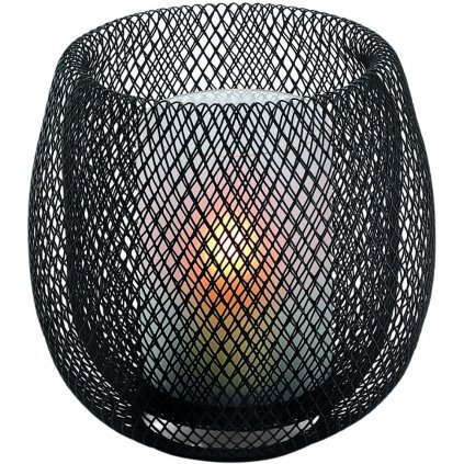 Laterne MESH 20 cm, schwarz, Philippi