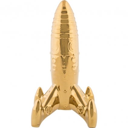 Wohndekoration MEMORABILIA MY SPACESHIP 27 cm, Gold, Porzellan, Seletti