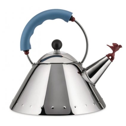 Wasserkessel 9093 2 l, Silber/Blau, Alessi
