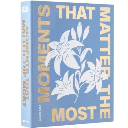 Fotoalbum MOMENTS THAT MATTER THE MOST, blau, Printworks