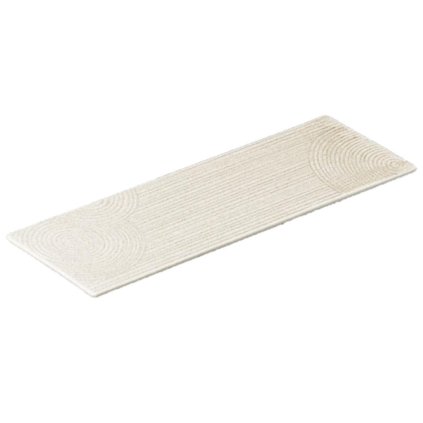 Sushi Teller ZEN 41 x 12 cm, weiß, rechteckig, Keramik, MIJ