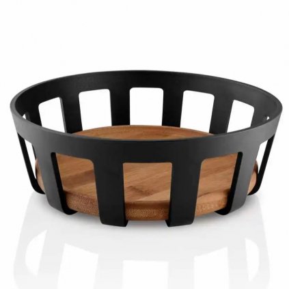 Brotkorb NORDIC KITCHEN 22 x 7 cm, schwarz, Kunststoff/Bambus, Eva Solo