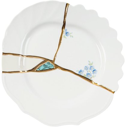 Dessertteller KINTSUGI 3, 21 cm, weiß, Seletti