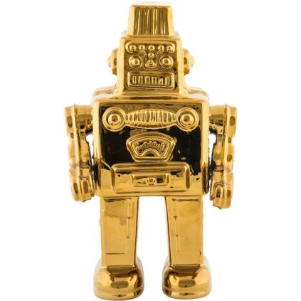 Wohndekoration MEMORABILIA MY ROBOT 30 cm, Gold, Porzellan, Seletti