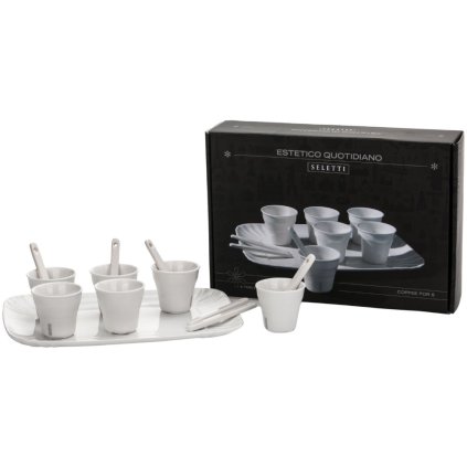 Espresso Set ESTETICO QUOTIDIANO, 6-teilig, Seletti