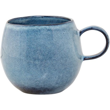 Tasse SANDRINE 500 ml, blau, Steingut, Bloomingville