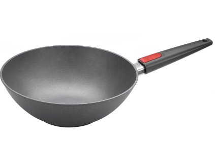 Wok TITANIUM NOWO 30 cm, Induktion, abnehmbarer Griff, WOLL