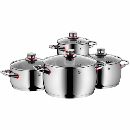 Kochtopfset QUALITY ONE, 4-teilig, Silber, Edelstahl, WMF