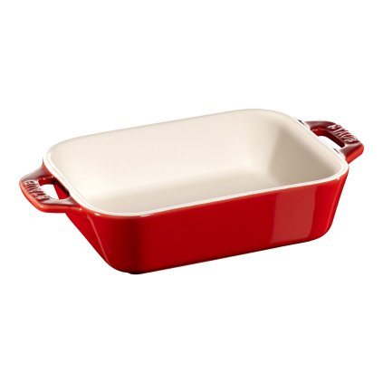 Auflaufform 14 x 11 cm, rot, Keramik, Staub