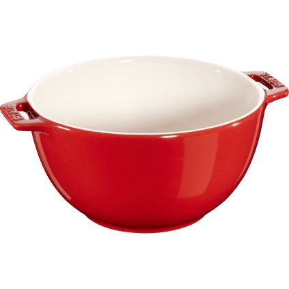 Salatschale 1,4 l, rot, Keramik, Staub