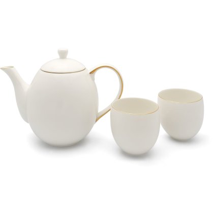 Tee-Set CANTERBURY 1,2 l, 3-teilig, weiß, Porzellan, Bredemeijer