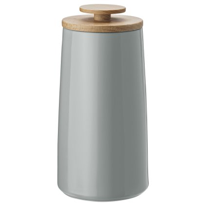 Vorratsdose EMMA 0,7 l, grau, Steingut, Stelton