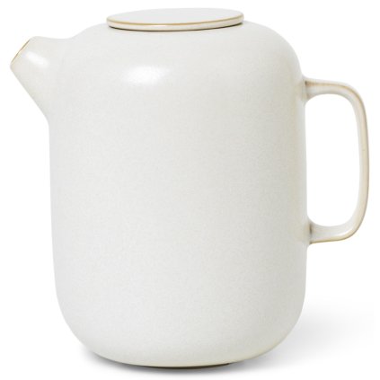 Kaffeekanne SEKKI 1 l, creme, steingut, ferm LIVING