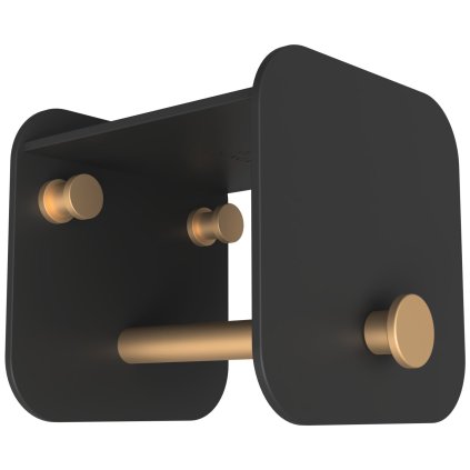 Kleiderhaken 10 cm einhängen, schwarz, stahl, Umage