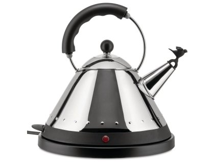 Wasserkocher MG32 1,5 l, silber / schwarz, edelstahl, Alessi