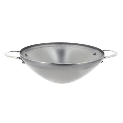 Wok MINERAL B 32 cm, 2 Griffe, Stahl, de Buyer