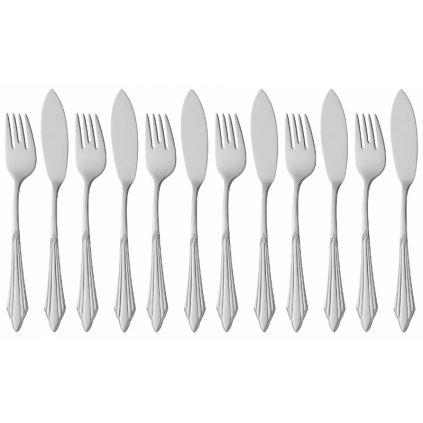 Fischbesteck-Set, 12-teilig, FÄCHER, WMF