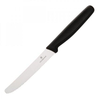 Tomatenmesser 11 cm, schwarz, Victorinox