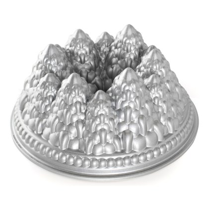 Gugelhupfform PINE FOREST, silber, Nordic Ware