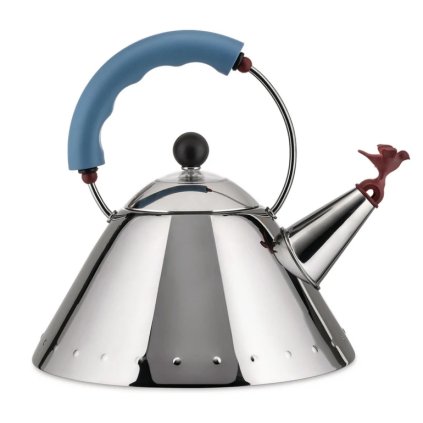 Wasserkessel 9093 2 l, Silber/Blau, Alessi