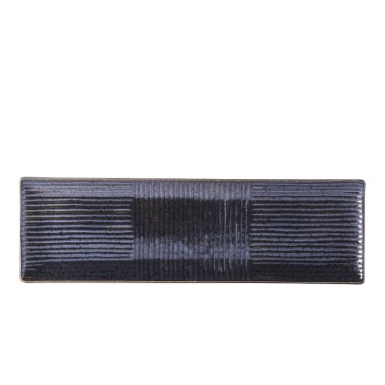 Sushi- und Sashimi-Teller, 33 x 10 cm, schwarz, MIJ