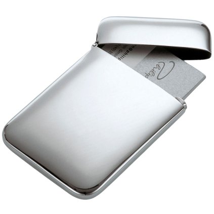 Visitenkartenetui CUSHION 10 cm, Silber, Philippi