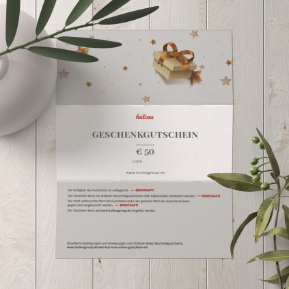 KULINA E-Geschenkgutschein im Wert von 50 €