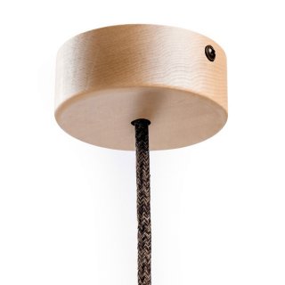 Drevená stropná krytka na luster Ø88mm
