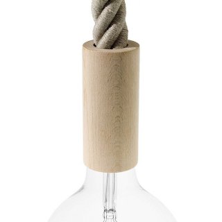 Drevená objímka E27 Wood Longer pre 3XL lanový kábel