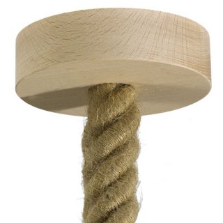 Dřevěná stropní krytka na lustr Ø120mm pro 3XL kabel 30mm