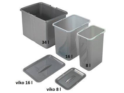 Sinks víko koše 16 l